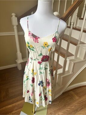 Old Navy Spring Summer Romantic Feminine floral midi party dress XS